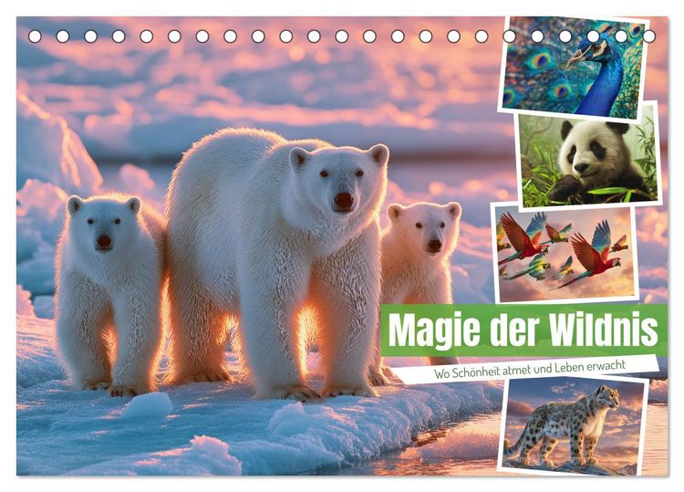 Produktbild: Magie der Wildnis (Tischkalender 2026 DIN A5 quer), CALVENDO Monatskalender