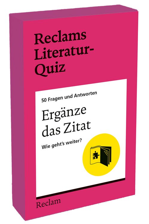 Produktbild: Erg&auml;nze das Zitat. Wie geht&rsquo;s weiter? 50 Fragen und Antworten f&uuml;r B&uuml;chermenschen