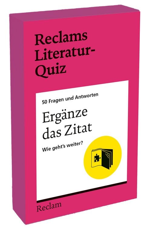 Produktbild: Erg&auml;nze das Zitat. Wie geht&rsquo;s weiter? 50 Fragen und Antworten f&uuml;r B&uuml;chermenschen