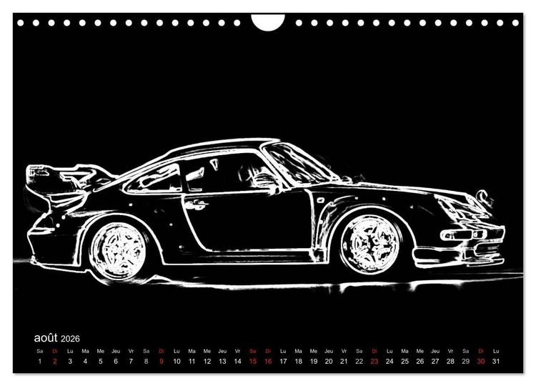 Produktbild: 911 Lignes (Calendrier mural 2026 DIN A4 vertical), CALVENDO calendrier mensuel