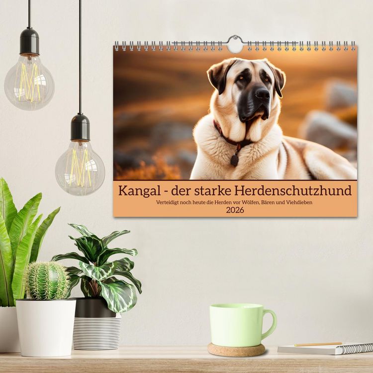 Produktbild: Kangal - der starke Herdenschutzhund (Wandkalender 2026 DIN A4 quer), CALVENDO Monatskalender