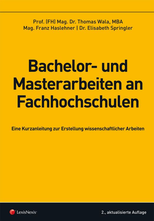 Produktbild: Bachelor- und Masterarbeiten an Fachhochschulen