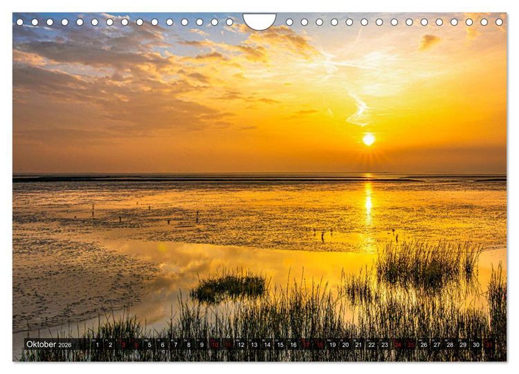 Produktbild: Naturlandschaft WATTENMEER (Wandkalender 2026 DIN A4 quer), CALVENDO Monatskalender