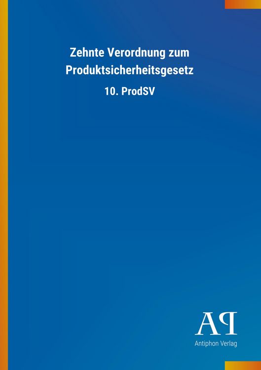 Produktbild: Zehnte Verordnung zum Produktsicherheitsgesetz