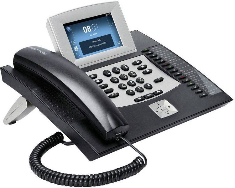 Produktbild: Auerswald COMFORTEL 2600 IP schwarz Systemtelefon,VoIP Android, Anrufbeantworter, Freisprechen, Optische Anrufsignalisierung, Touchpanel Farb-TFT/LCD