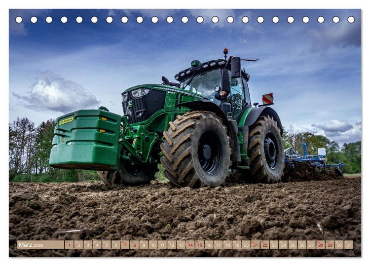 Produktbild: Moderne Landtechnik (Tischkalender 2026 DIN A5 quer), CALVENDO Monatskalender