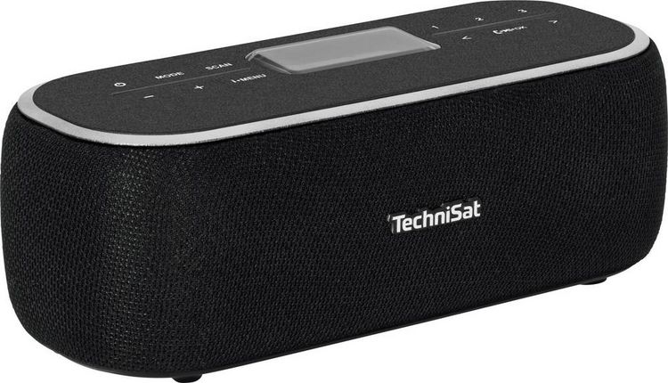 Produktbild: TechniSat DIGITRADIO BT 1 Tischradio DAB+, UKW AUX, Bluetooth&reg; Freisprechfunktion, Inkl. Mikrofon, Weckfunktion, wiederaufladbar Schwarz