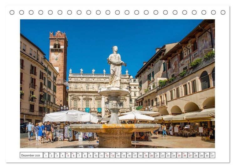 Produktbild: Verona - malerische Stadt mit Charme (Tischkalender 2026 DIN A5 quer), CALVENDO Monatskalender
