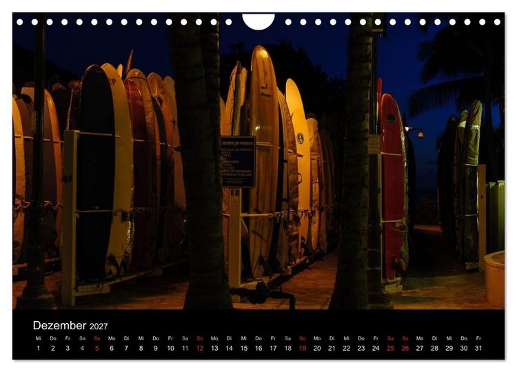 Produktbild: Hawaii - Oahu - Maui (Wandkalender 2027 DIN A4 quer), CALVENDO Monatskalender
