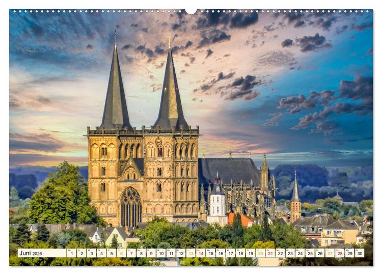 Produktbild: Reise durch Deutschland - Xanten am Niederrhein (Wandkalender 2026 DIN A2 quer), CALVENDO Monatskalender