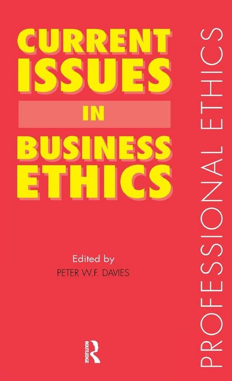Produktbild: Current Issues in Business Ethics