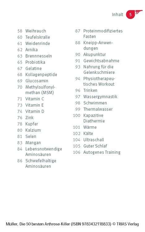 Produktbild: Die 50 besten Arthrose-Killer