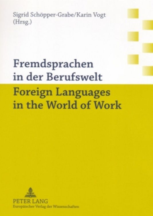 Produktbild: Fremdsprachen in der Berufswelt- Foreign Languages in the World of Work