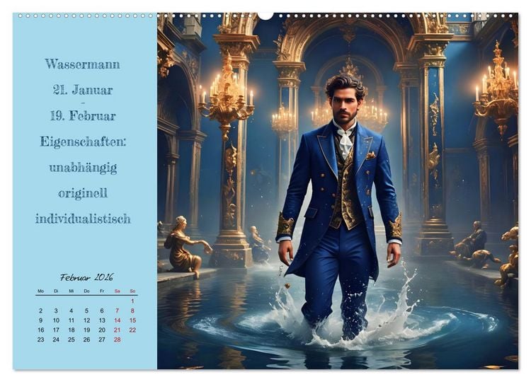 Produktbild: Stellarische M&auml;nnlichkeit (Wandkalender 2026 DIN A2 quer), CALVENDO Monatskalender