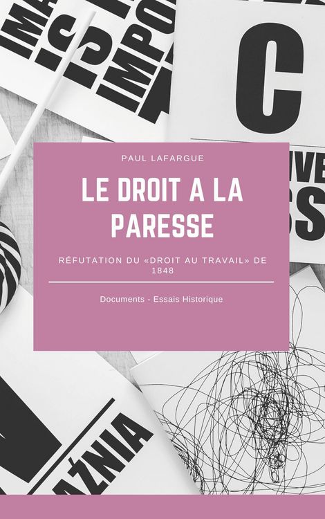 Produktbild: Le droit &agrave; la paresse