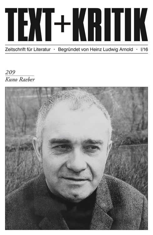 Produktbild: TEXT+KRITIK 209: Kuno Raeber