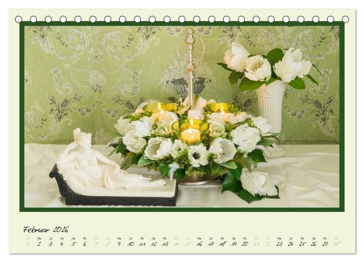 Produktbild: Blumen-Passion (Tischkalender 2026 DIN A5 quer), CALVENDO Monatskalender