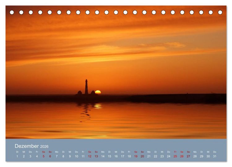 Produktbild: Westerhever (Tischkalender 2026 DIN A5 quer), CALVENDO Monatskalender