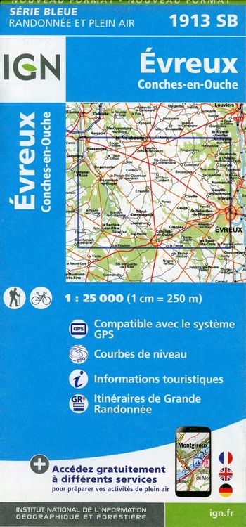 Produktbild: Evreux Conches-en-Ouche 1:25 000