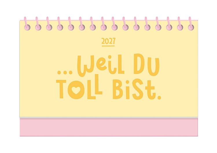 Produktbild: Mini-Kalender Colour Up 2027 Weil du toll bist