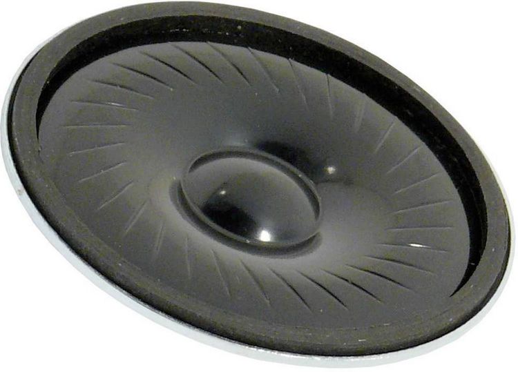 Produktbild: Visaton K 50 FL - 16 Ohm 2 Zoll 5cm Kleinlautsprecher 1W 16Ω Schwarz Kunststoff-Membran