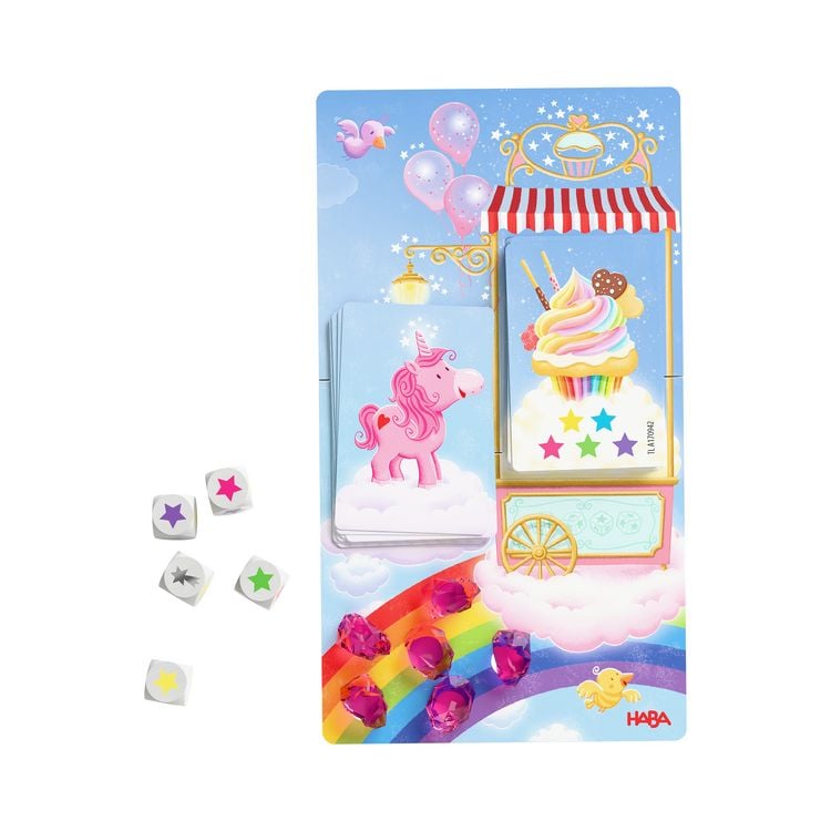 Produktbild: HABA 2013170001 - Einhorn Glitzergl&uuml;ck, Magischer W&uuml;rfelspa&szlig;