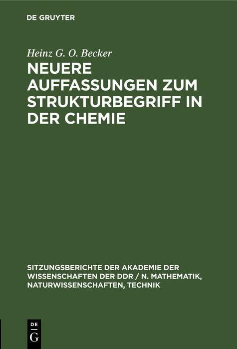 Produktbild: Neuere Auffassungen zum Strukturbegriff in der Chemie