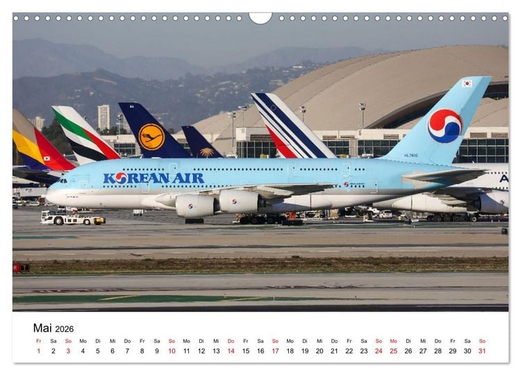 Produktbild: Airbus A380 Superjumbo 2026 (Wandkalender 2026 DIN A3 quer), CALVENDO Monatskalender