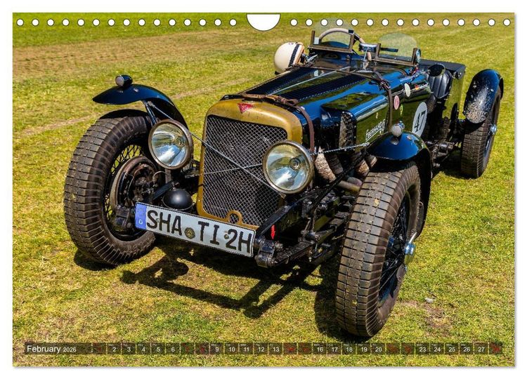 Produktbild: historical racing cars on the track (Wall Calendar 2026 DIN A4 landscape), CALVENDO 12 Month Wall Calendar