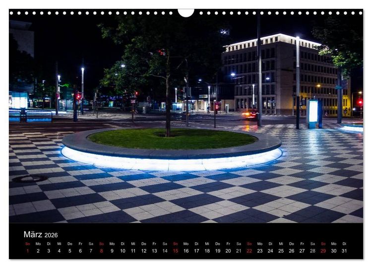 Produktbild: Nachts in Kassel (Wandkalender 2026 DIN A3 quer), CALVENDO Monatskalender