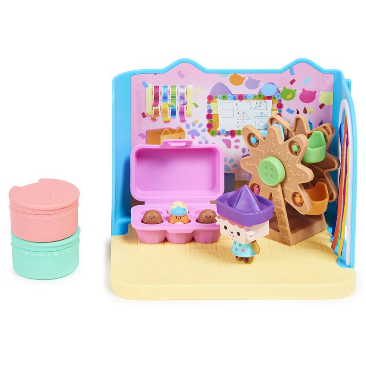 Produktbild: Gabby's Dollhouse Deluxe Raum, Craft-a-riffic-Room, Bastelzimmer mit Baby Box, M&ouml;belst&uuml;cken und thematischem Zubeh&ouml;r