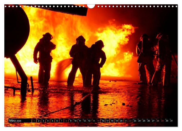 Produktbild: Feuerwehr - Leben mit der Gefahr (Wandkalender 2026 DIN A3 quer), CALVENDO Monatskalender