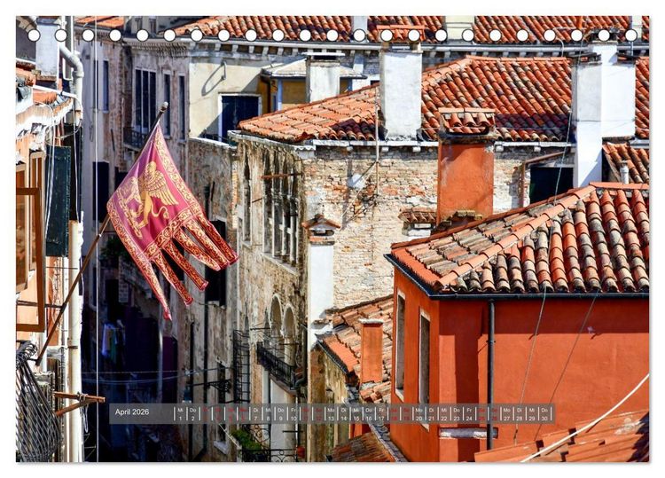 Produktbild: Sehnsuchtsort Venedig 2026 (Tischkalender 2026 DIN A5 quer), CALVENDO Monatskalender