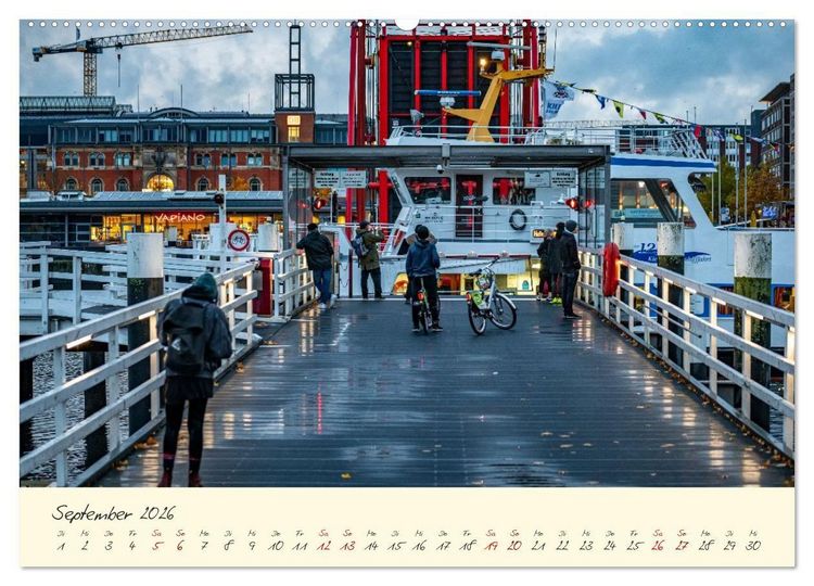 Produktbild: Kiel &ndash; Maritimes Flair im Wandel der Jahreszeiten (hochwertiger Premium Wandkalender 2026 DIN A2 quer), Kunstdruck in Hochglanz