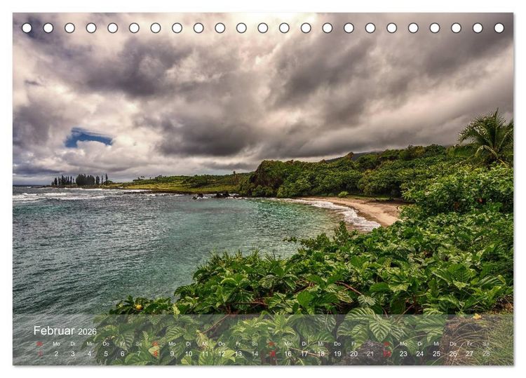 Produktbild: Hawaii - Maui Trauminsel im Pazifik (Tischkalender 2026 DIN A5 quer), CALVENDO Monatskalender