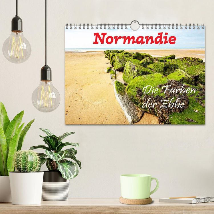 Produktbild: Normandie Die Farben der Ebbe (Wandkalender 2026 DIN A4 quer), CALVENDO Monatskalender