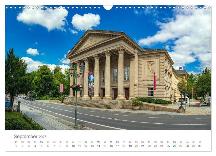 Produktbild: Meiningen - Th&uuml;ringische Theaterstadt (Wandkalender 2026 DIN A3 quer), CALVENDO Monatskalender