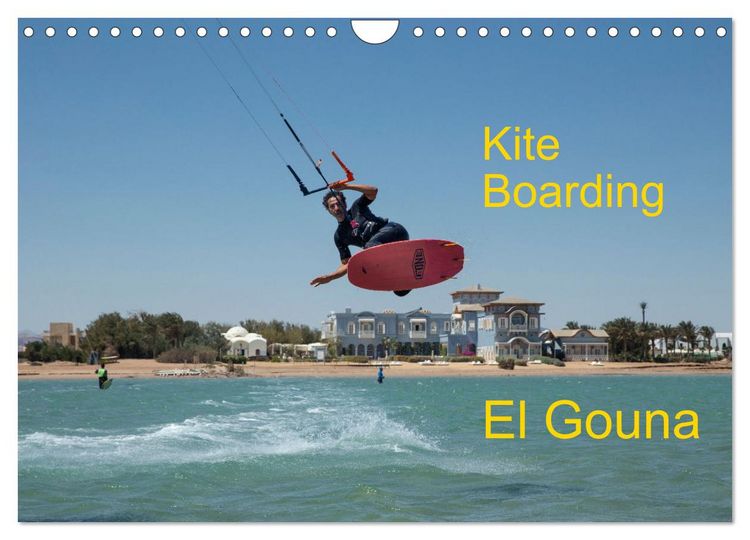 Produktbild: Kite Boarding El Gouna (Wandkalender 2026 DIN A4 quer), CALVENDO Monatskalender