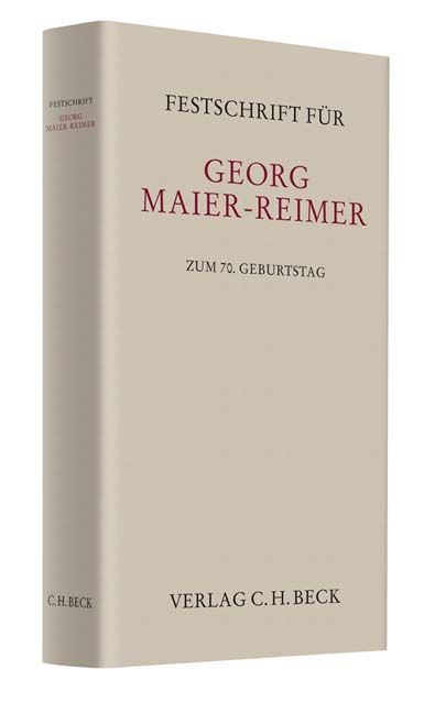Produktbild: Festschrift f&uuml;r Georg Maier-Reimer zum 70. Geburtstag