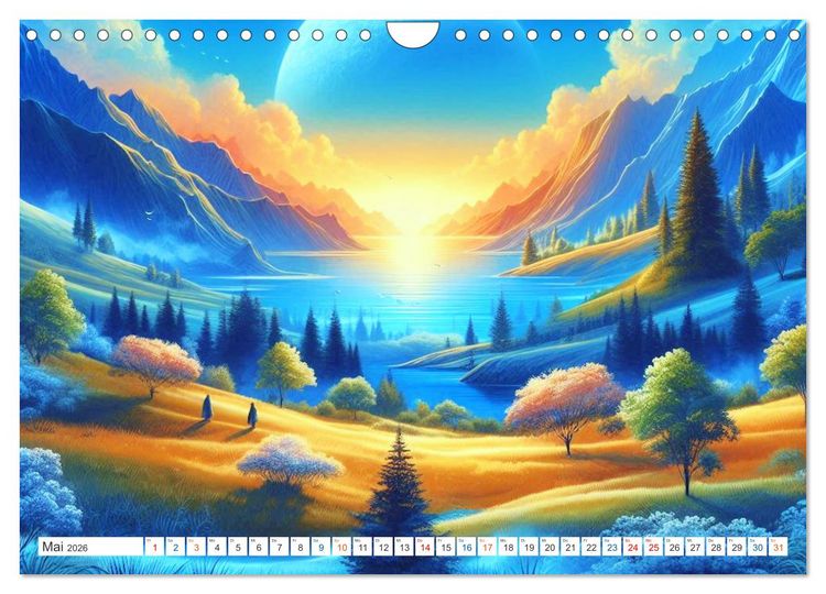 Produktbild: Futurplaneten (Wandkalender 2026 DIN A4 quer), CALVENDO Monatskalender
