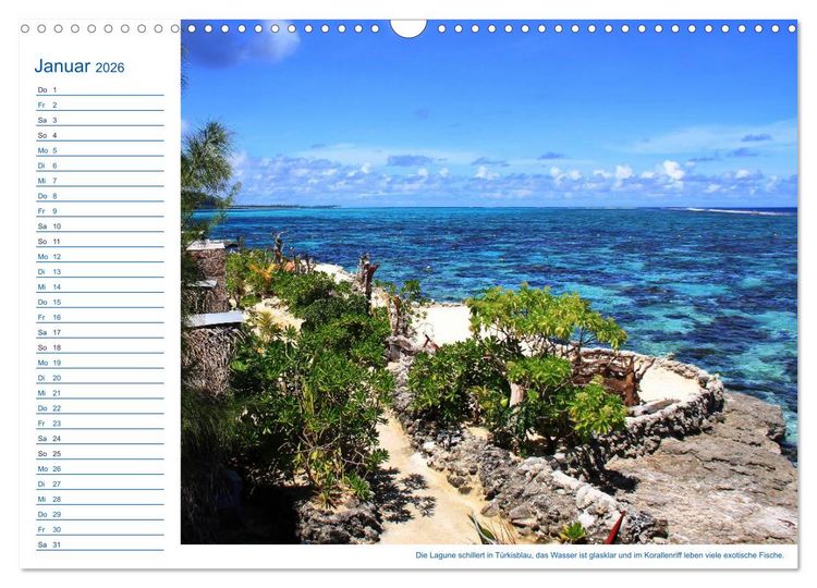 Produktbild: S&uuml;dsee-Insel Mo'orea (Wandkalender 2026 DIN A3 quer), CALVENDO Monatskalender