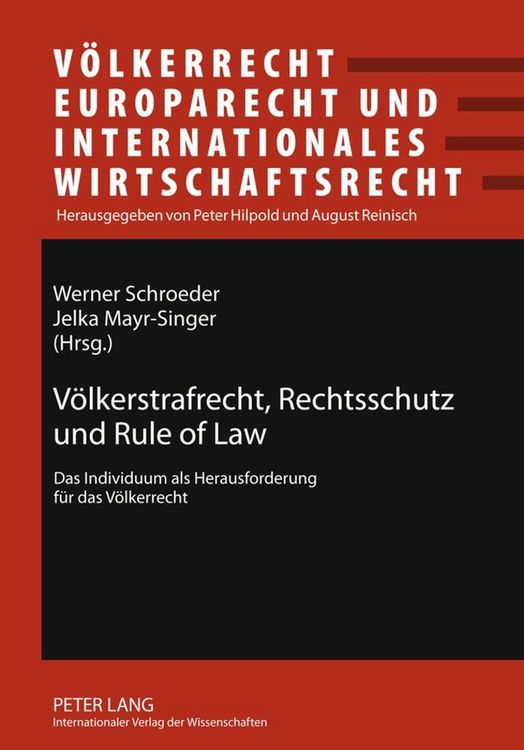 Produktbild: V&ouml;lkerstrafrecht, Rechtsschutz und Rule of Law