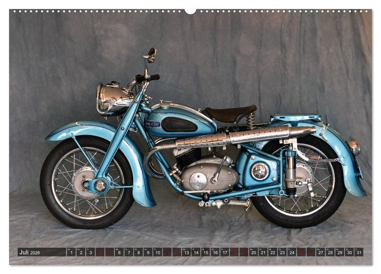 Produktbild: Deutsche Motorrad - Legenden - Rollende Kunstwerke aus alten Zeiten (Wandkalender 2026 DIN A2 quer), CALVENDO Monatskalender