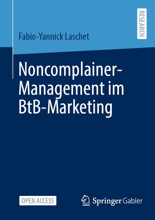 Produktbild: Noncomplainer-Management im BtB-Marketing