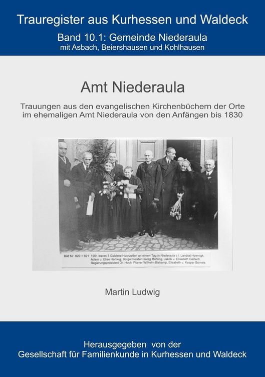 Produktbild: Trauregister Amt Niederaula