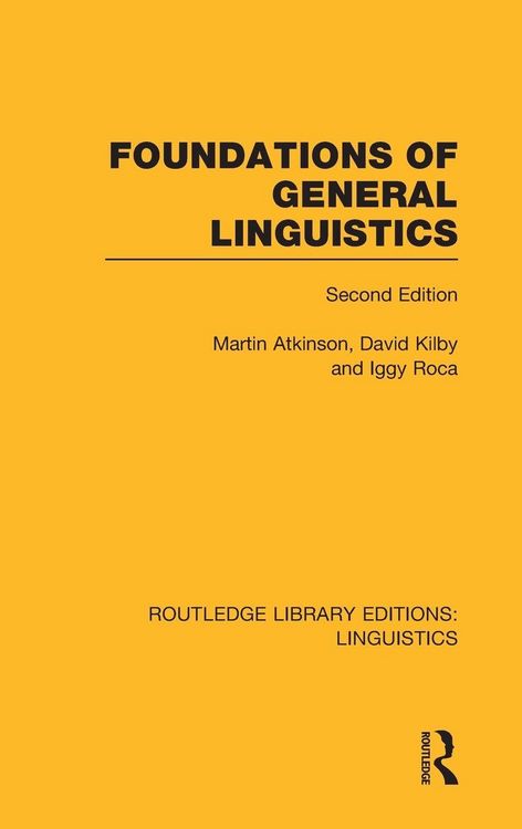 Produktbild: Foundations of General Linguistics (RLE Linguistics A