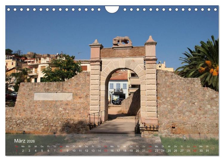 Produktbild: Nafplio &ndash; griechische Perle des Peloponnes (Wandkalender 2026 DIN A4 quer), CALVENDO Monatskalender
