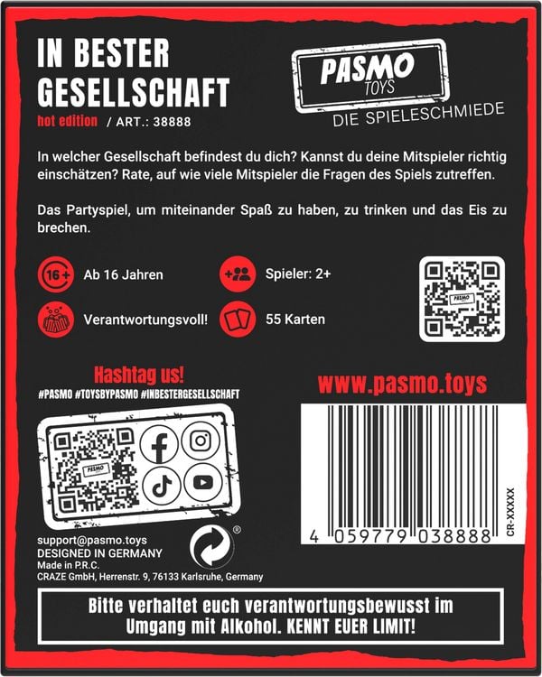 Produktbild: PASMO - In Bester Gesellschaft Hot Edition