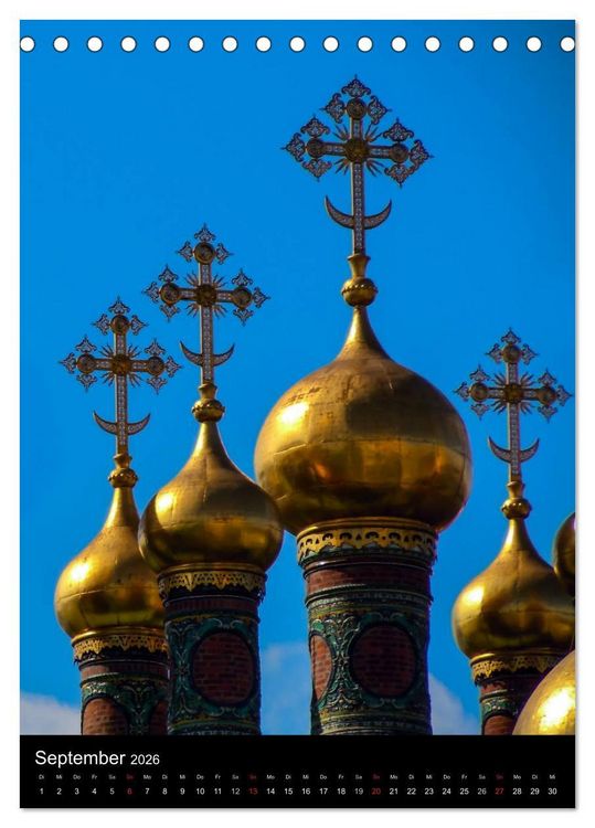 Produktbild: Moskau - Moscow - Ein Stadtportr&auml;t (Tischkalender 2026 DIN A5 hoch), CALVENDO Monatskalender