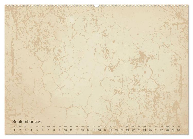Produktbild: Vintage DIY Bastel-Kalender - Zum Selbstgestalten (hochwertiger Premium Wandkalender 2026 DIN A2 quer), Kunstdruck in Hochglanz
